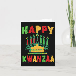 Happy Kwanzaa Kwanzaa Candles Kinara Pan African H Card