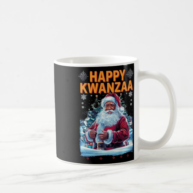 Happy Kwanzaa Merry Christmas African American Hoi Coffee Mug (Right)