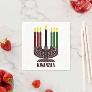 Happy Kwanzaa Napkin