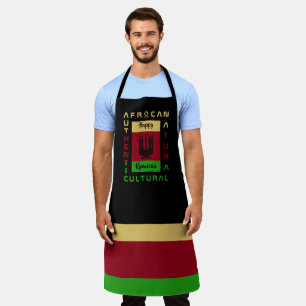 Happy Kwanzaa Pan Africa Apron