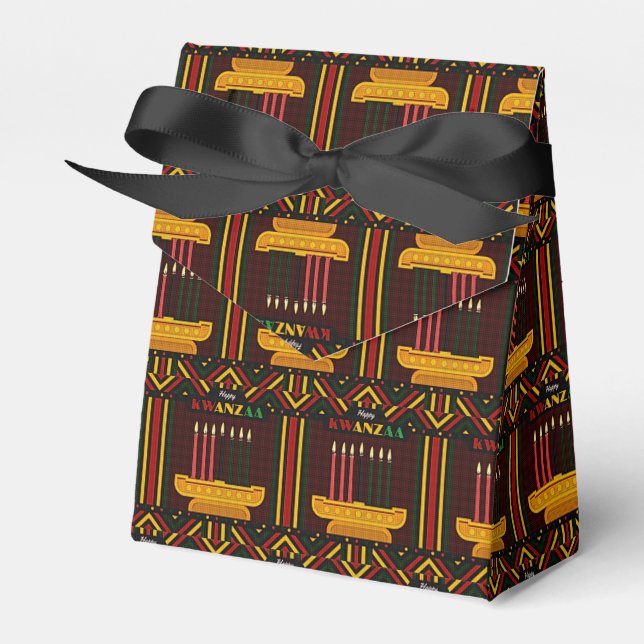 Happy Kwanzaa PopArt Favour Box (Front Side)