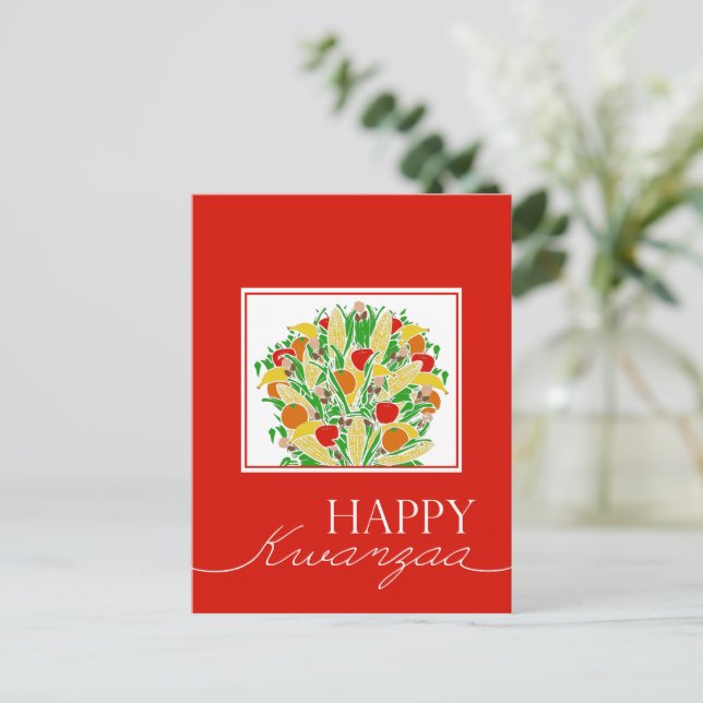 Happy Kwanzaa Postcard (Standing Front)