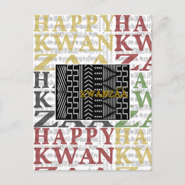 Happy Kwanzaa Postcard (Front)