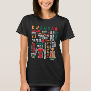 Happy Kwanzaa Seven Principles Of Kwanzaa Men Wome T-Shirt
