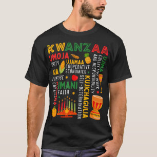 Happy Kwanzaa Seven Principles Of Kwanzaa Men Wome T-Shirt