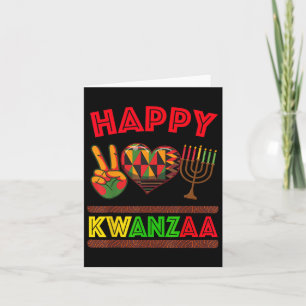 Happy Kwanzaa Seven Principles Of Kwanzaa Women 10 Card