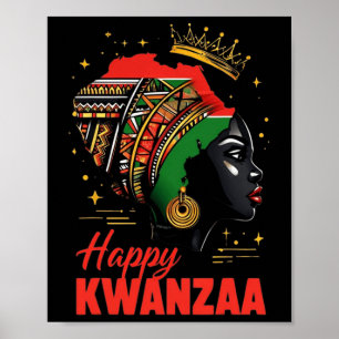 Happy Kwanzaa Seven Principles Of Kwanzaa Women 2  Poster