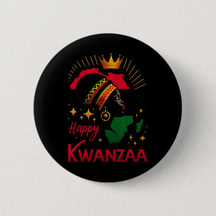 Happy Kwanzaa Seven Principles Of Kwanzaa Women 3 6 Cm Round Badge