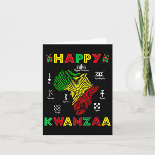 Happy Kwanzaa Seven Principles Of Kwanzaa Women 7 Card
