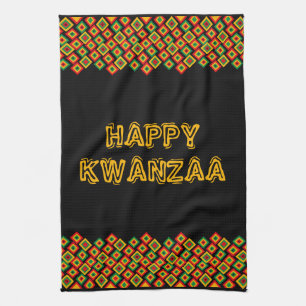 Happy Kwanzaa Tea Towel