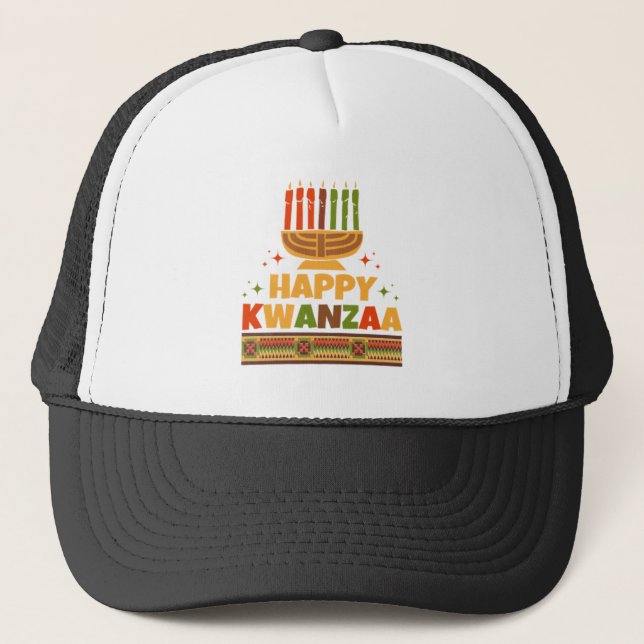 Happy Kwanzaa Trucker Hat (Front)