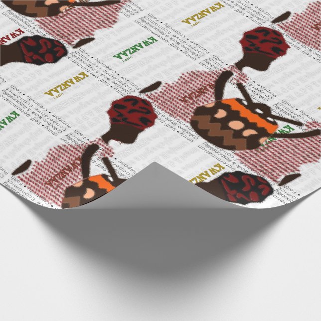 Happy Kwanzaa Wrapping Paper (Corner)