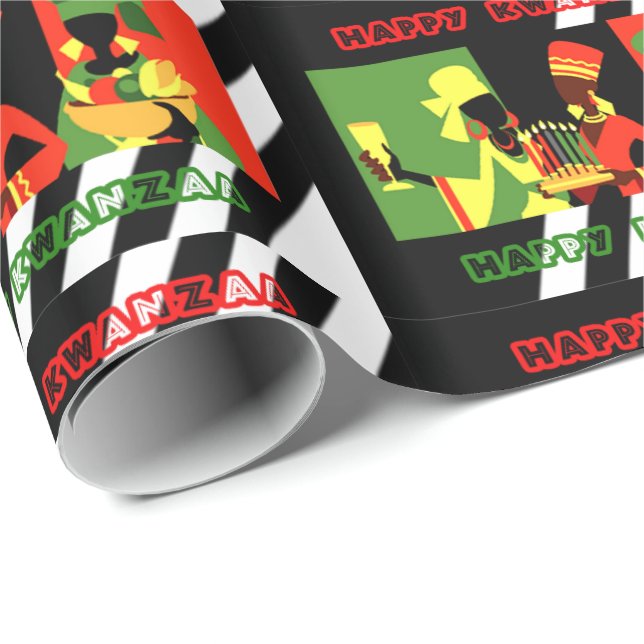 Happy Kwanzaa Wrapping Paper (Roll Corner)