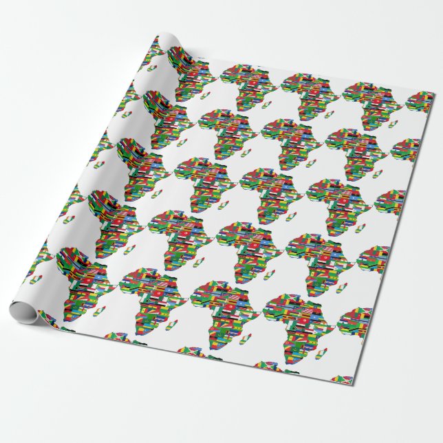 Happy Kwanzaa Wrapping Paper (Unrolled)