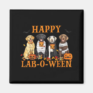 Happy Lab-O-Ween Labrador Halloween Season Dog Magnet