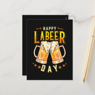 Happy Labeer Day Funny Labor Day Holiday Postcard