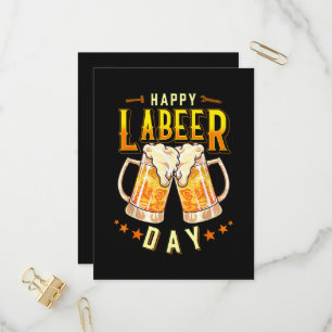 Happy Labeer Day Funny Labor Day Invitation Postcard