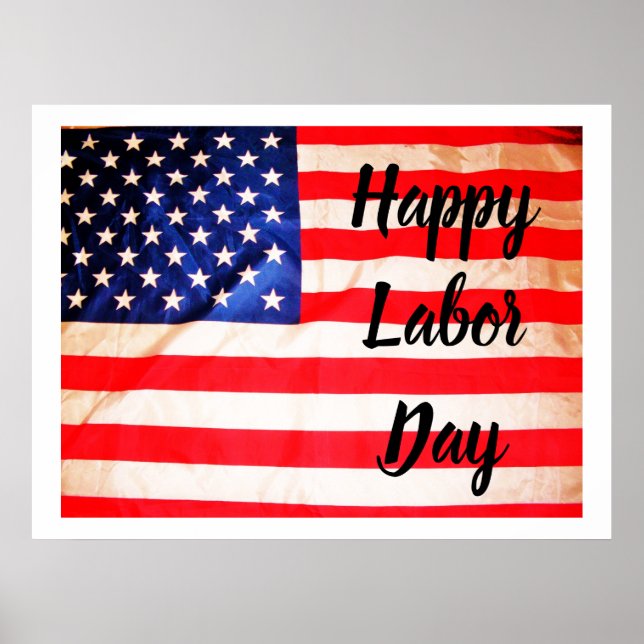 HAPPY LABOR DAY FLAG poster (Front)