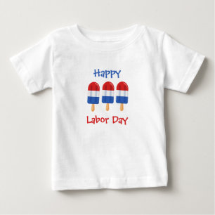 Happy Labor Day ice pops toddler  T shirt