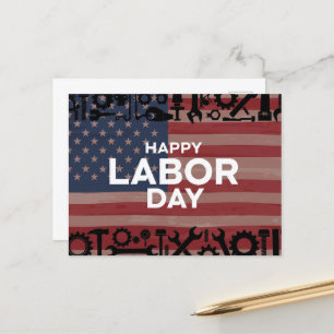 Happy Labor Day Postcard