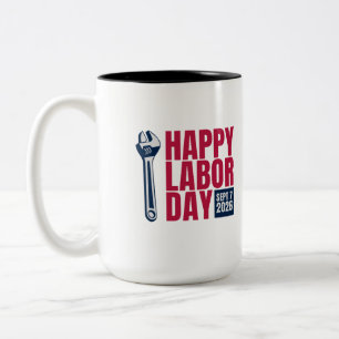 Happy Labour Day 2026 Wrench Coffee Mug