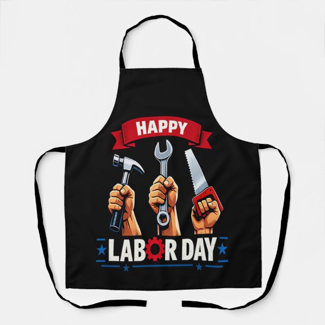 Happy Labour-day Apron (Front)