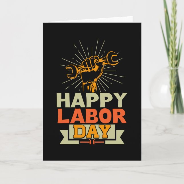 Happy Labour Day Card (Front)