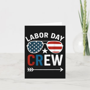 Happy Labour Day Crew Patriot Happy Labour Day Card
