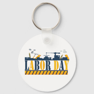 happy labour day for real american workers  key ring