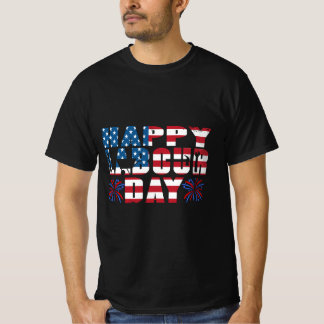Happy Labour Day Gift American Flag T-Shirt