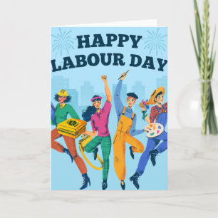 Happy Labour Day Greeting Card