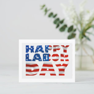 Happy Labour Day Holiday Postcard