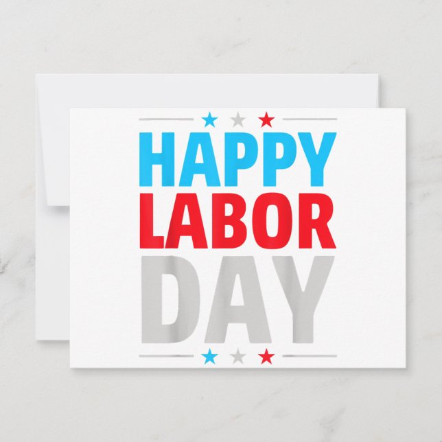 Happy Labour Day! Invitation (Front)