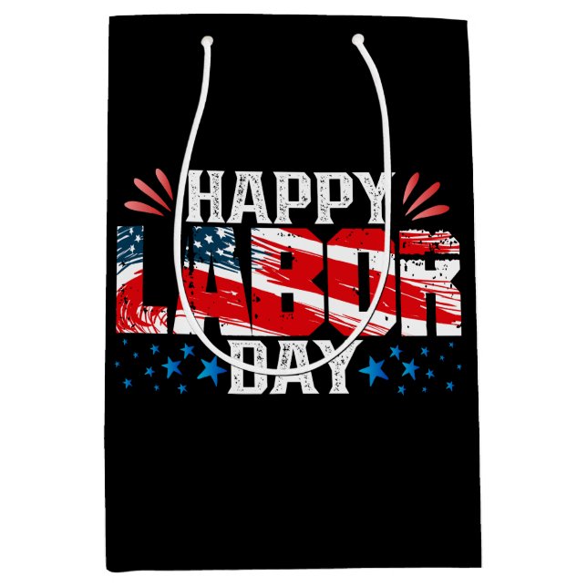 Happy Labour Day Medium Gift Bag (Front)