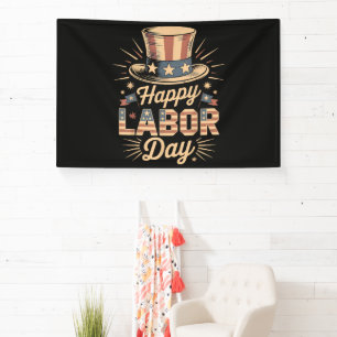 Happy Labour Day Patriotic Celebration Banner