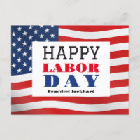 Happy Labour Day patriotic USA flag