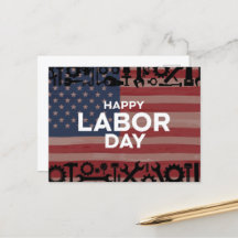  Happy Labour Day Postcard
