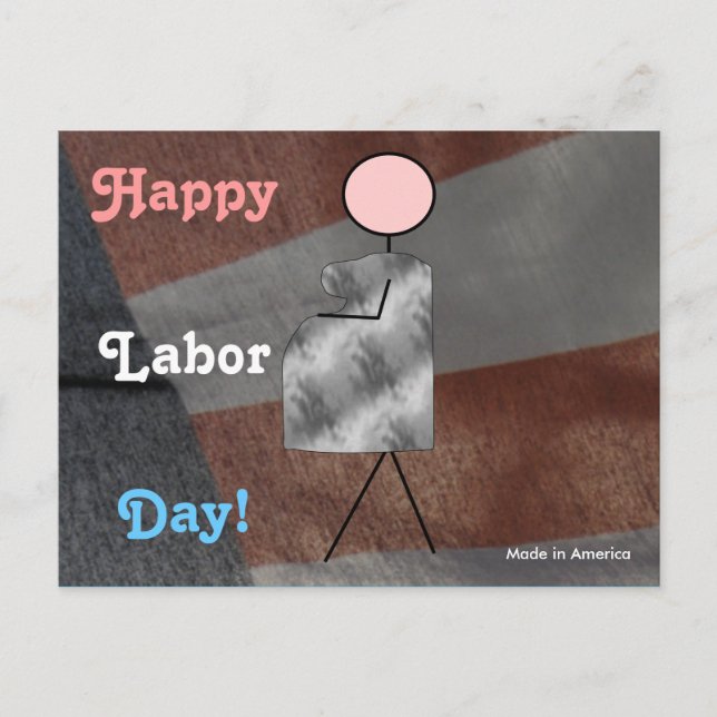 Happy Labour Day Postcard (Front)