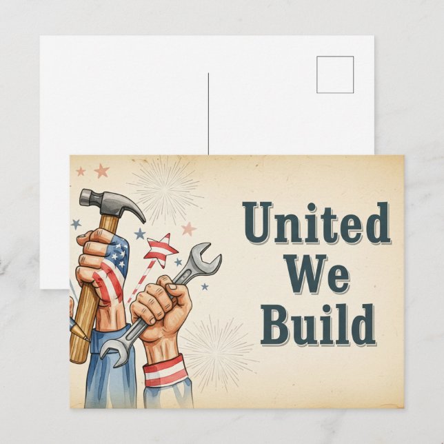 Happy Labour Day  Postcard (Front/Back)