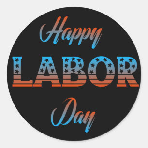 Happy Labour Day Sign Sticker