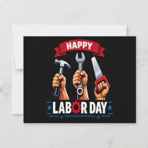 Happy Labour-day Thank You Card