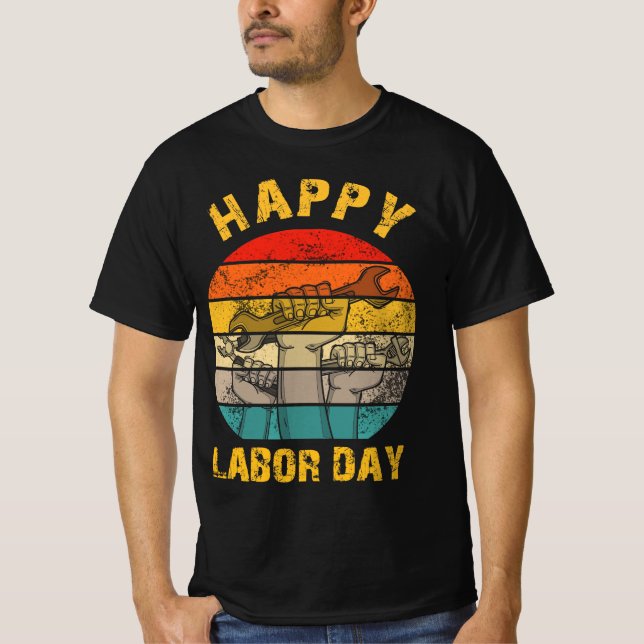 Happy labour day Vintage T-Shirt (Front)