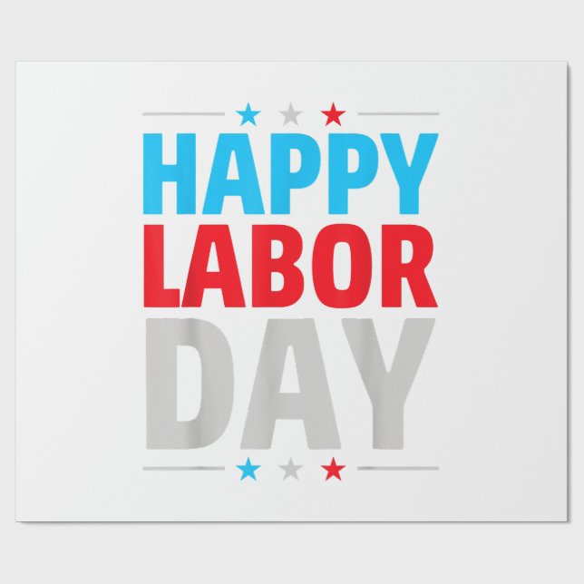 Happy Labour Day! Wrapping Paper (Flat)