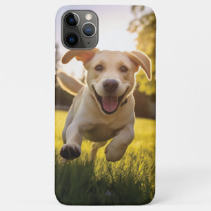 Happy Labrador Puppy Running iPhone 11 Pro Max Case