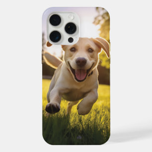 Happy Labrador Puppy Running  iPhone 15 Pro Max Case