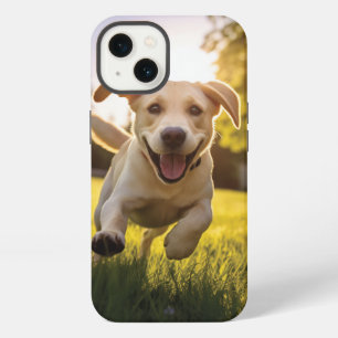 Happy Labrador Puppy Running iPhone 13 Case