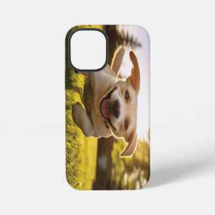 Happy Labrador Puppy Running iPhone 12 Mini Case