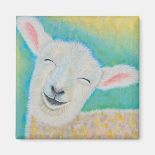 Happy Lamb Magnet