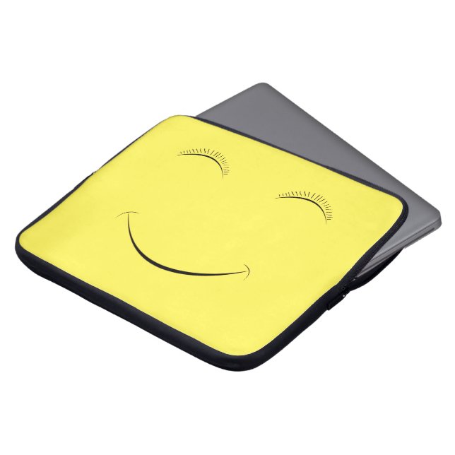 Happy Laptop Sleeve (Front Top)