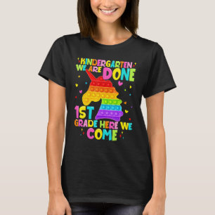 Happy Last Day Kindergarten Graduation Cute Pop It T-Shirt